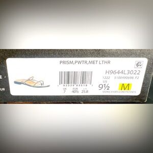 Brand new Vionic Prism , Pewter Metallic with leather soles